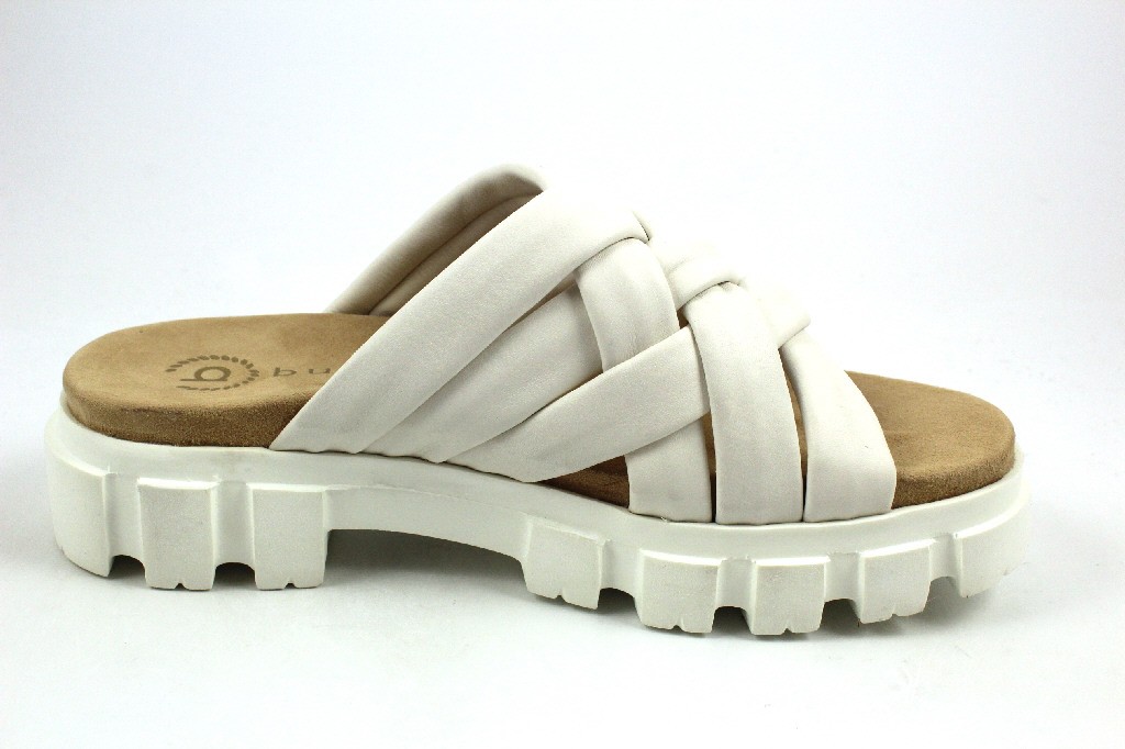 BUGATTI Klassische Sandalen weiss white