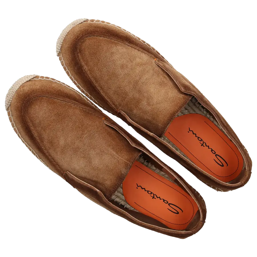 Santoni - Espadrilles 18405 Veloursleder - braun