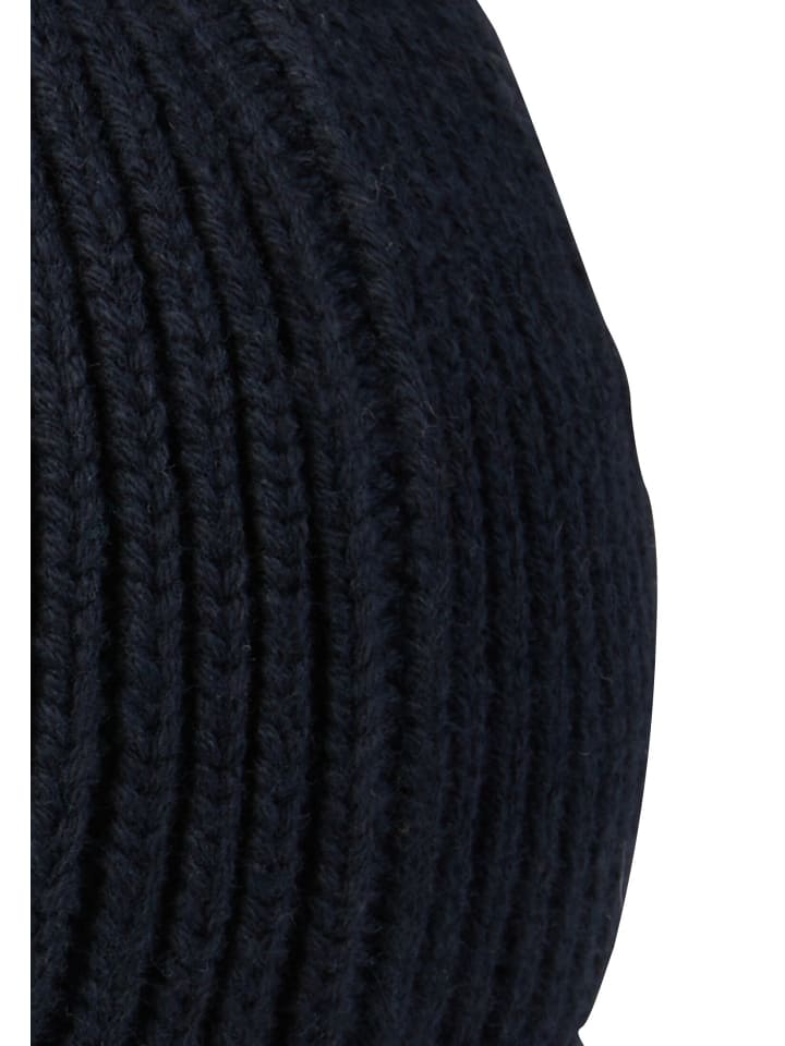 Camel Active Beanie aus einem Baumwoll-Kaschmir-Mix in Nachtblau günstig kaufen onesize