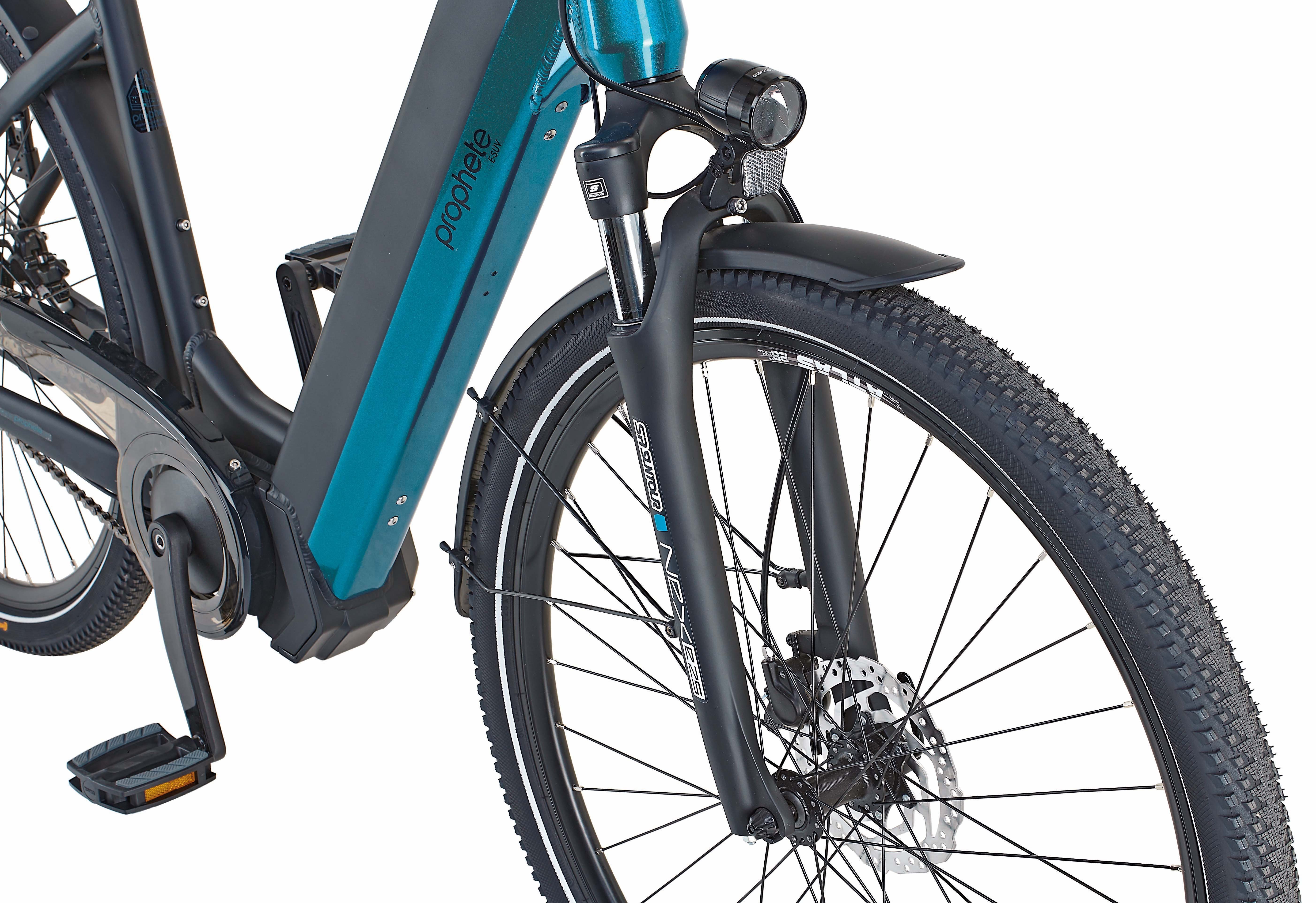 Prophete E-Bike E-Suv, 7 Gang Shimano Nexus Schaltwerk, Nabenschaltung, Mittelmotor, 630 Wh Akku