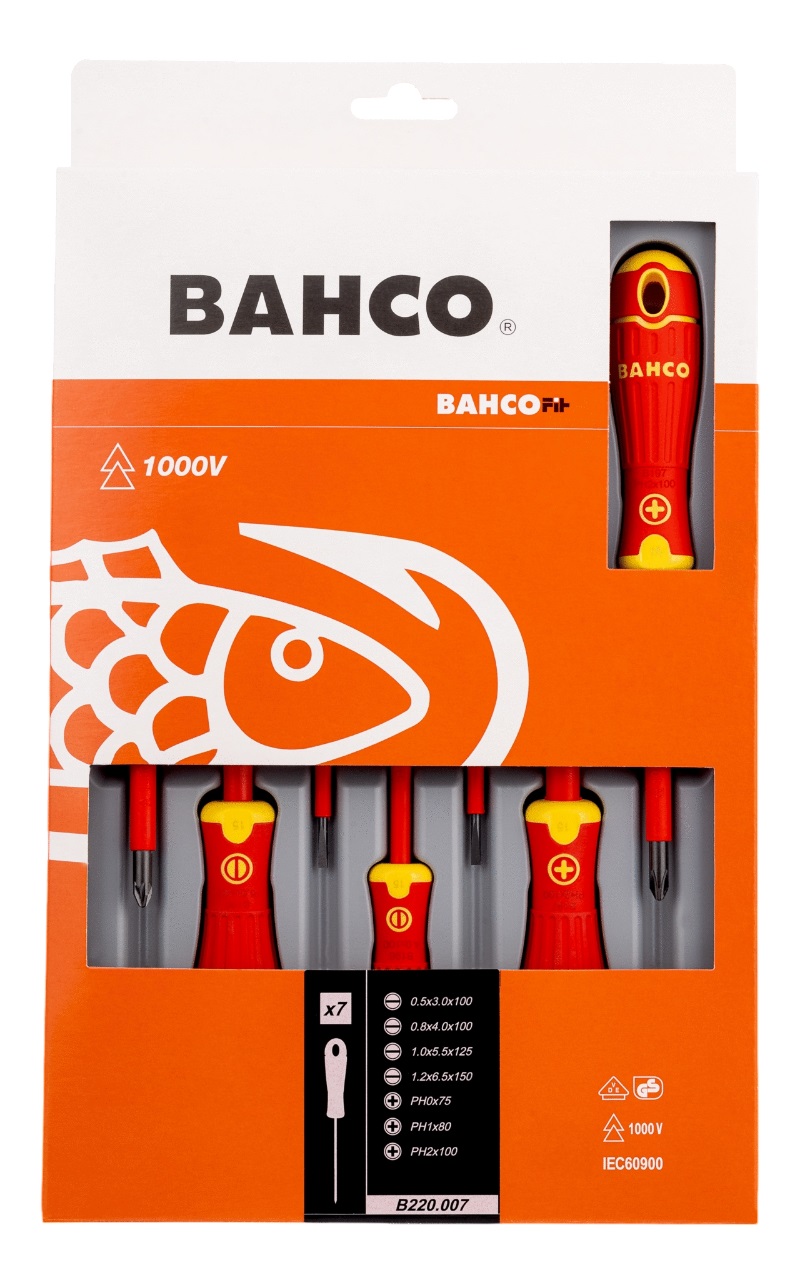 Bahco B220.007 Skrutrekkersett VDE 7-delt