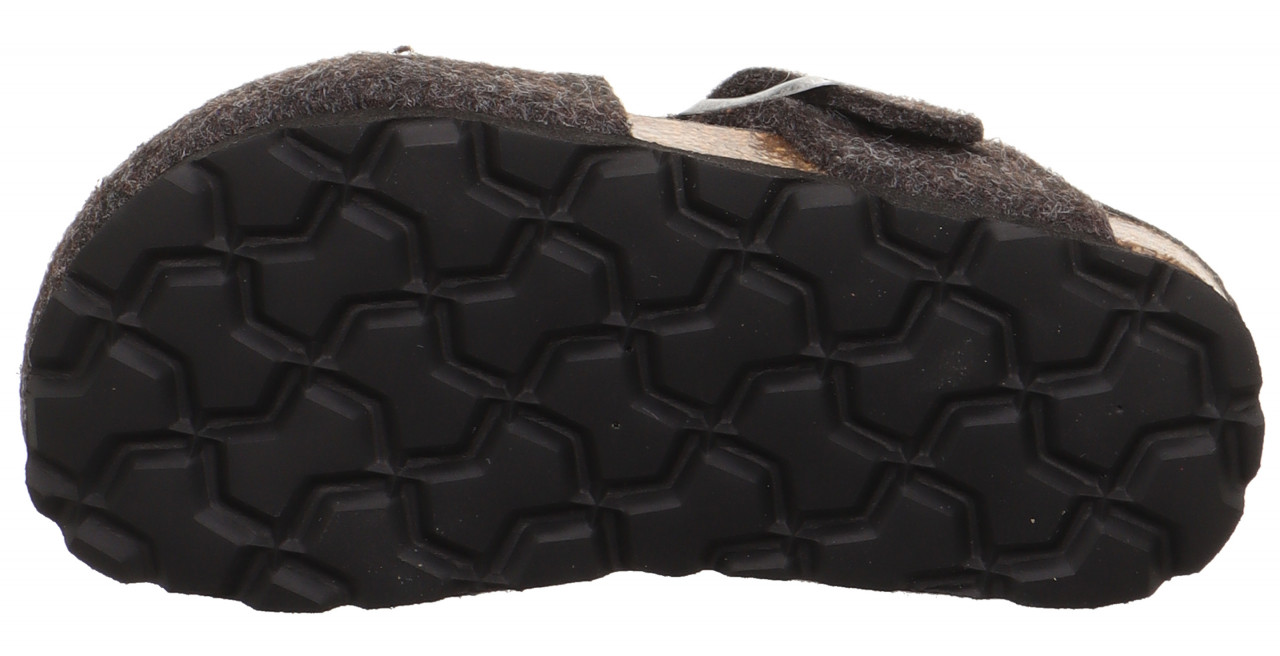 FUSSBETTPANTOFFEL - Grau Clog mit Einschlupf