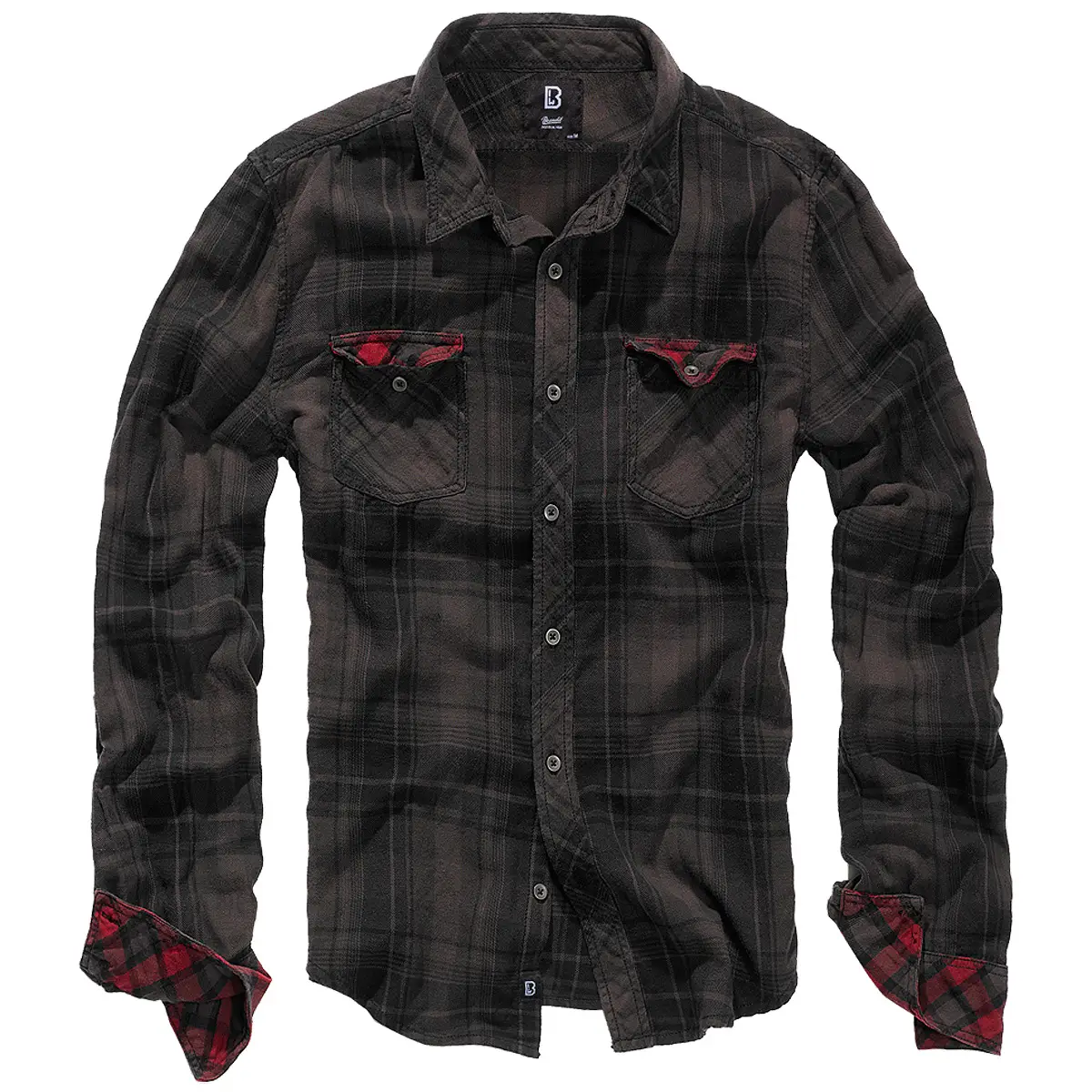 Brandit Checkshirt Duncan braun-schwarz