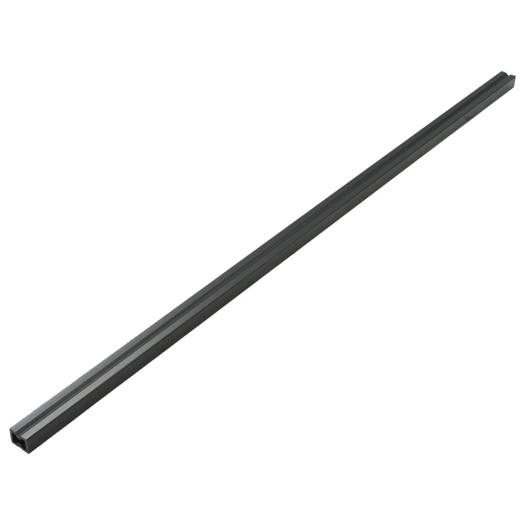 Teppichboden WPC Hohlkammer Terrassendielen + Zubehör 20m² 2,2m Dunkelbraun, vidaXL, Höhe: 2.5 mm