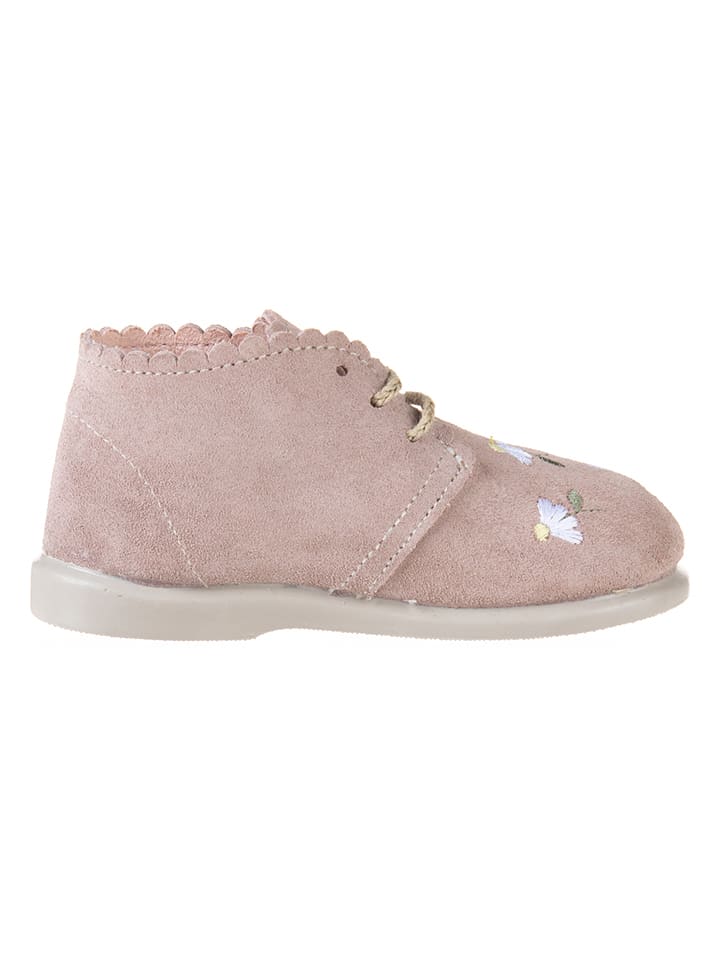 kmins Leder-Schnürschuhe in Rosa günstig kaufen