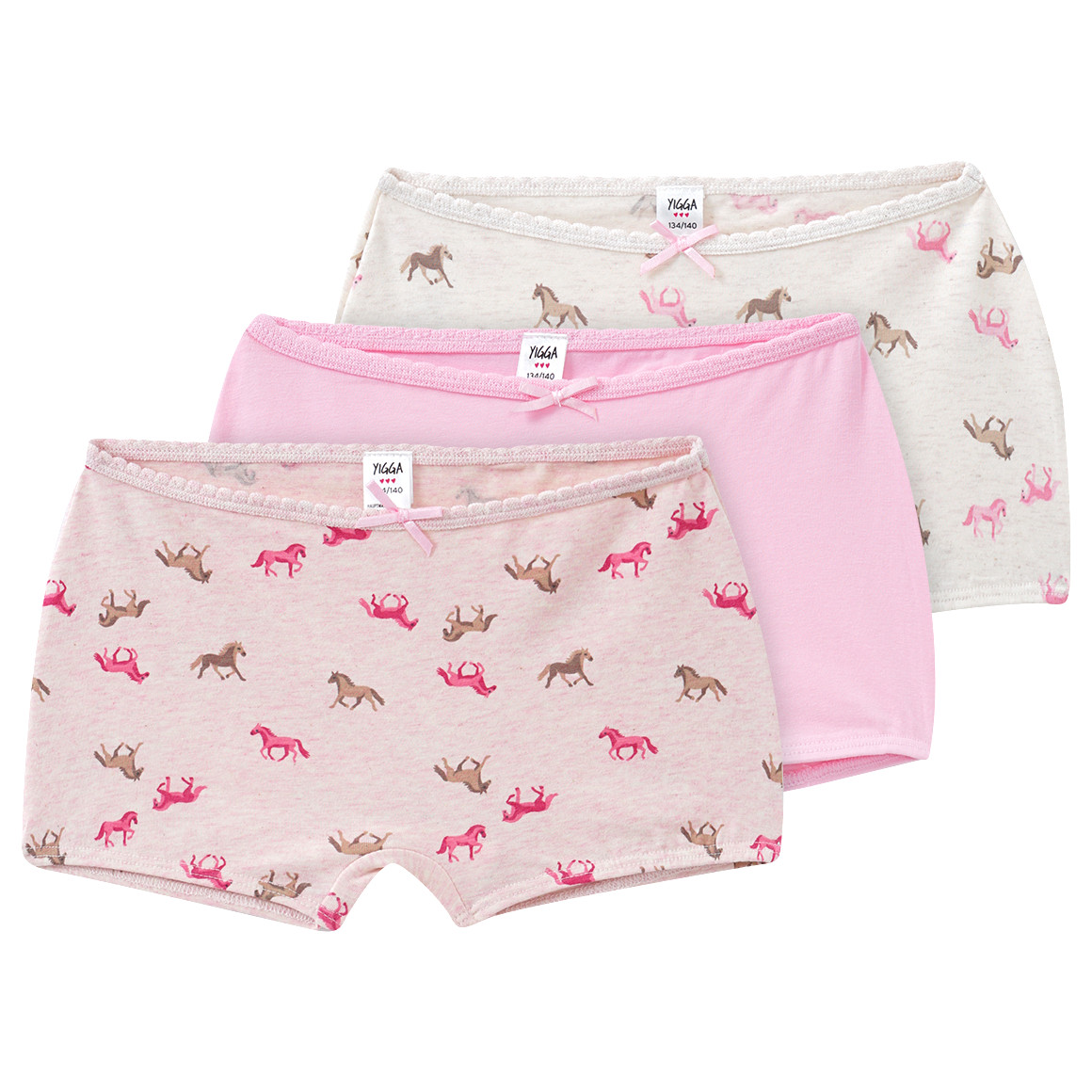 3 Mädchen Pantys in verschiedenen Dessins