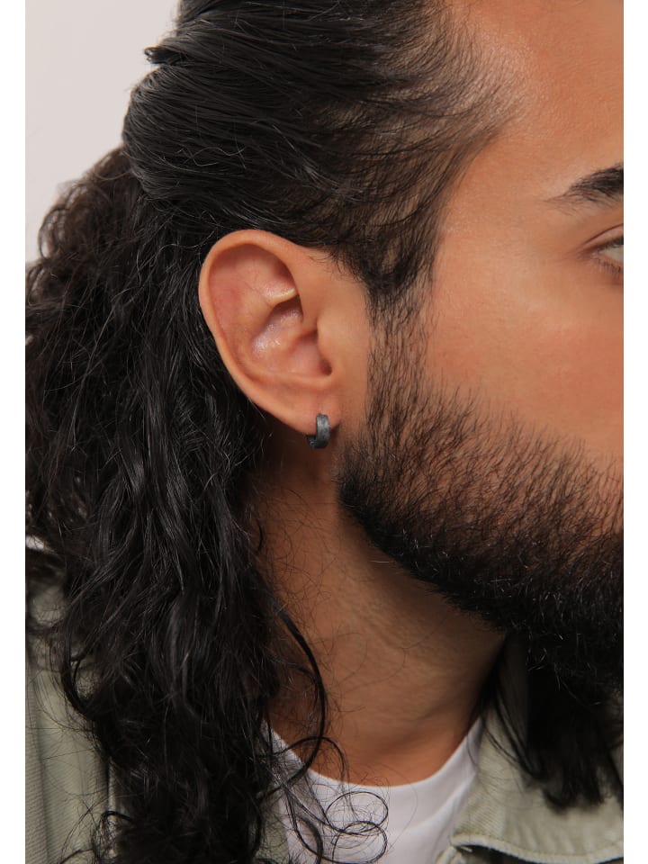 KUZZOI Ohrringe 925 Sterling Silber in Schwarz günstig kaufen onesize