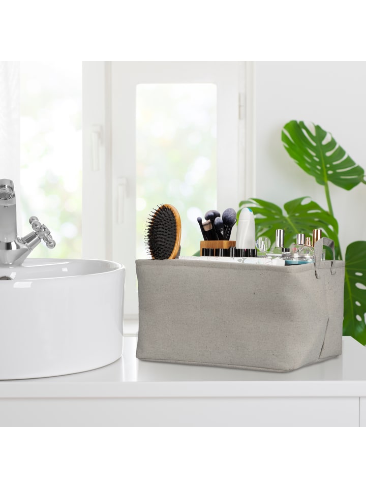 relaxdays Aufbewahrungskorb in Grau - (B)48 x (H)30 x (T)38 cm günstig kaufen onesize