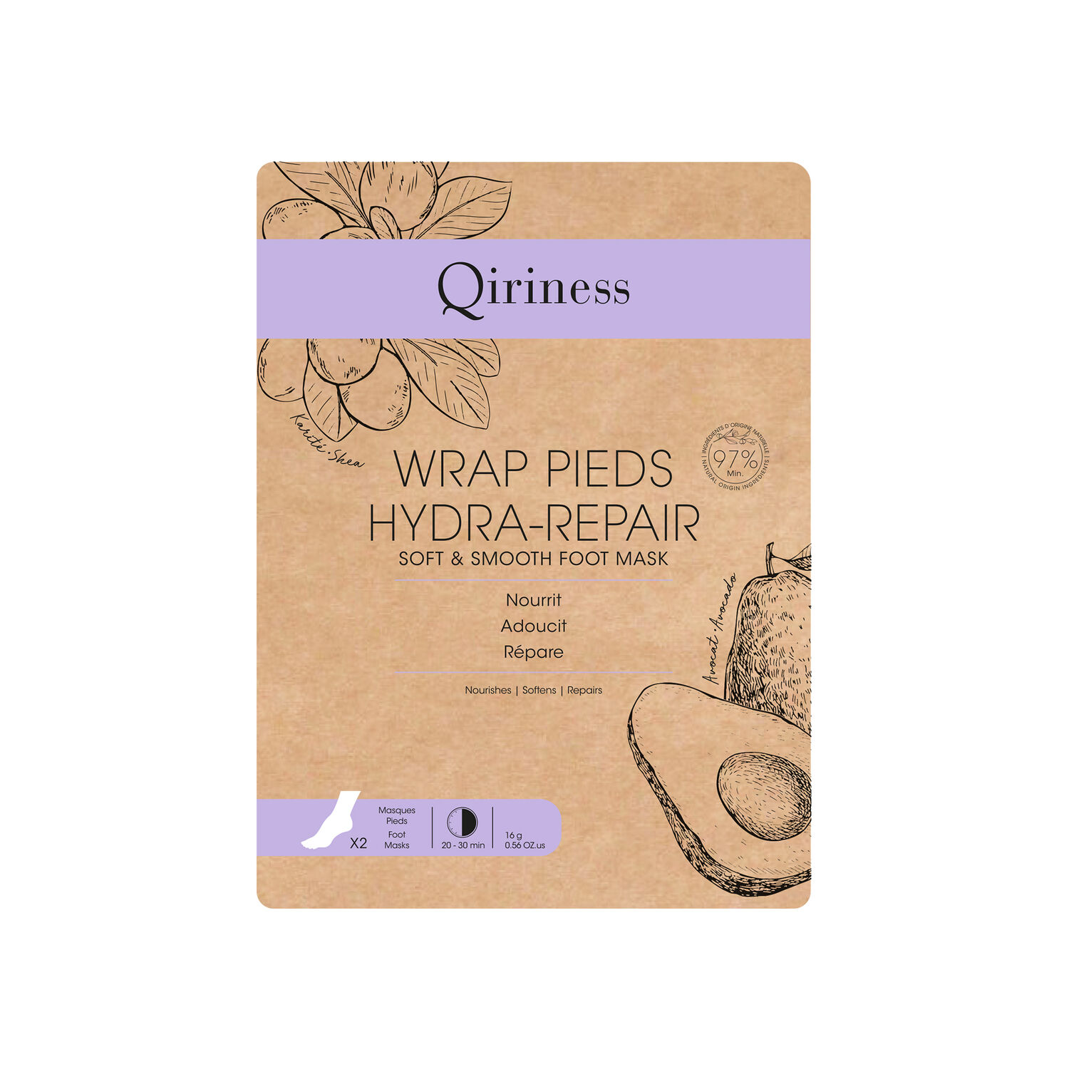 Qiriness Body Qocoon Wrap Pieds Hydra-Repair