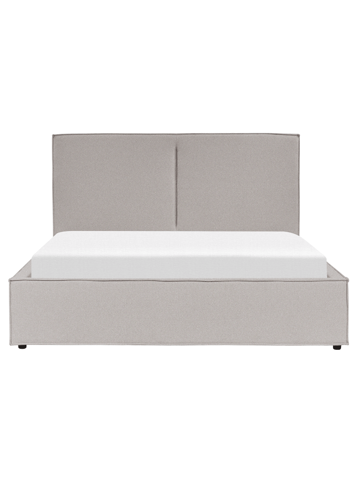 Beliani Doppelbett MOISSAC in Grau/Schwarz - (W) 177 x (H) 108 x (L) 224 cm günstig kaufen onesize