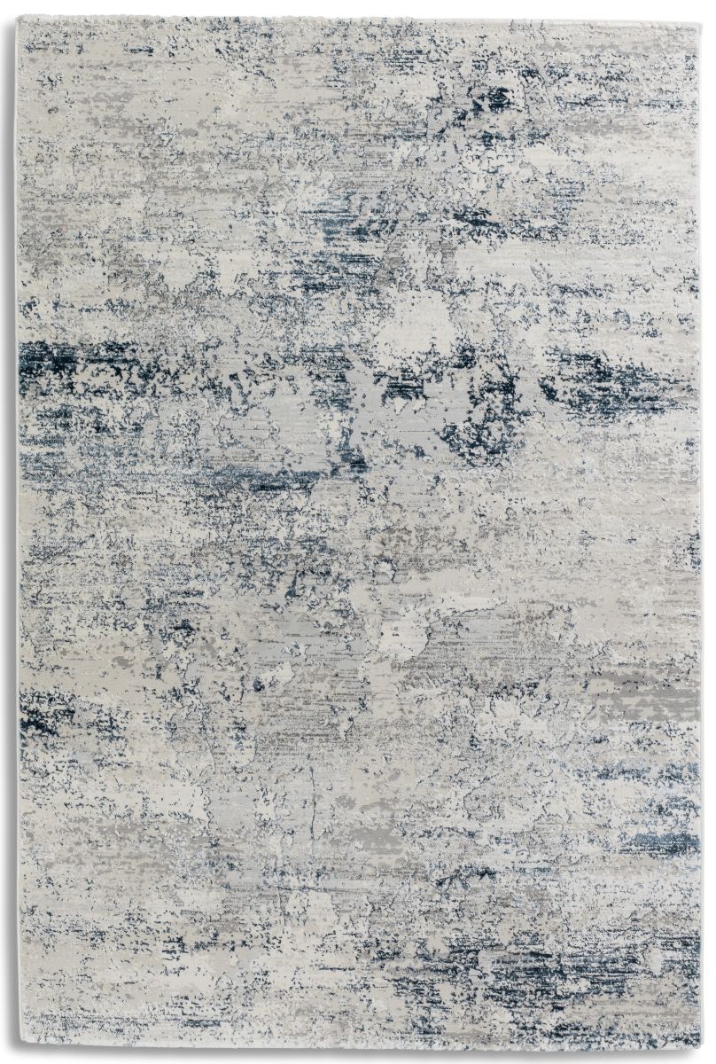 Webteppich Antea blau-creme Vintage 80x150