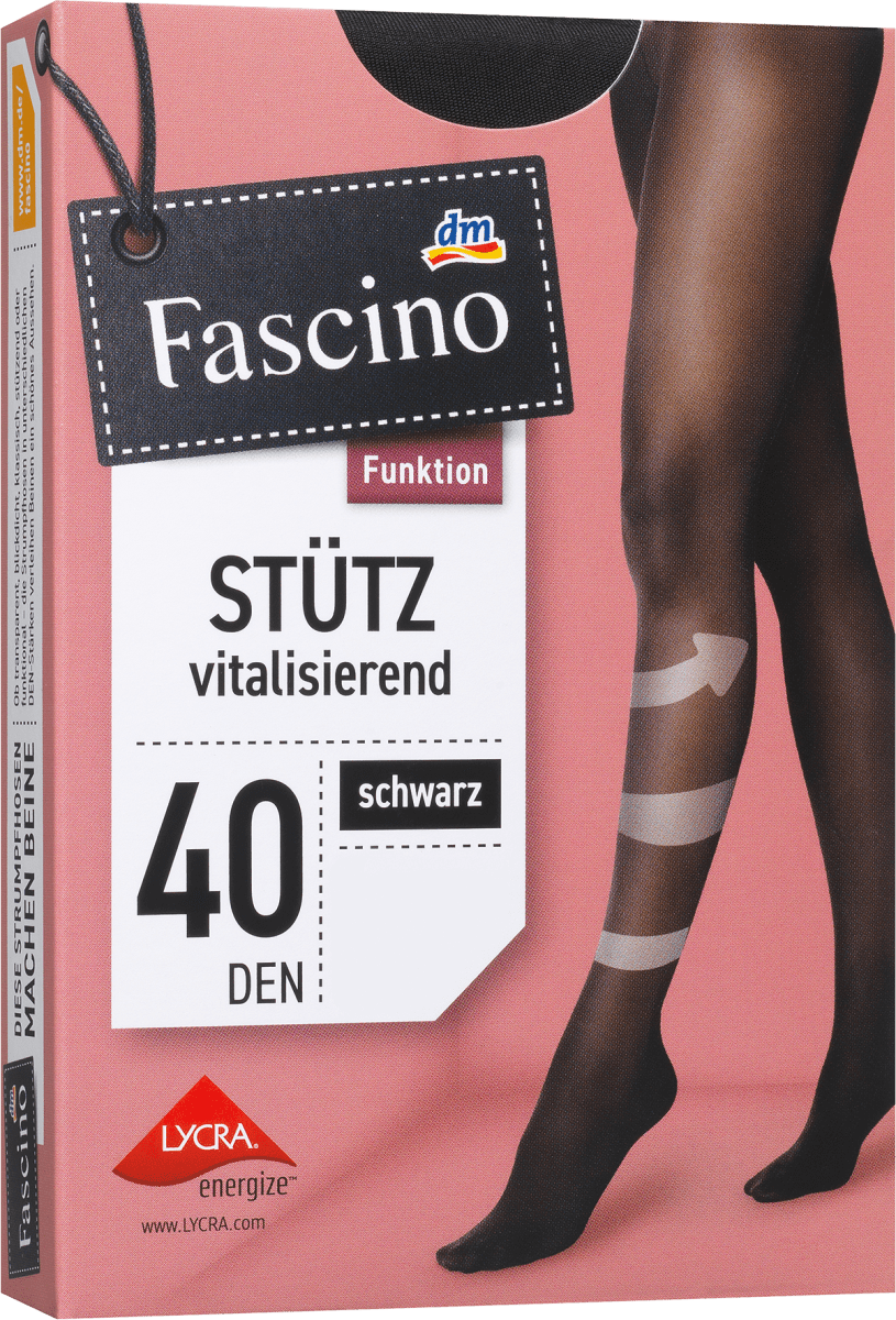 Strumpfhose mit Stütz-Funktion schwarz Gr. 46/48, 40 DEN, 1 St