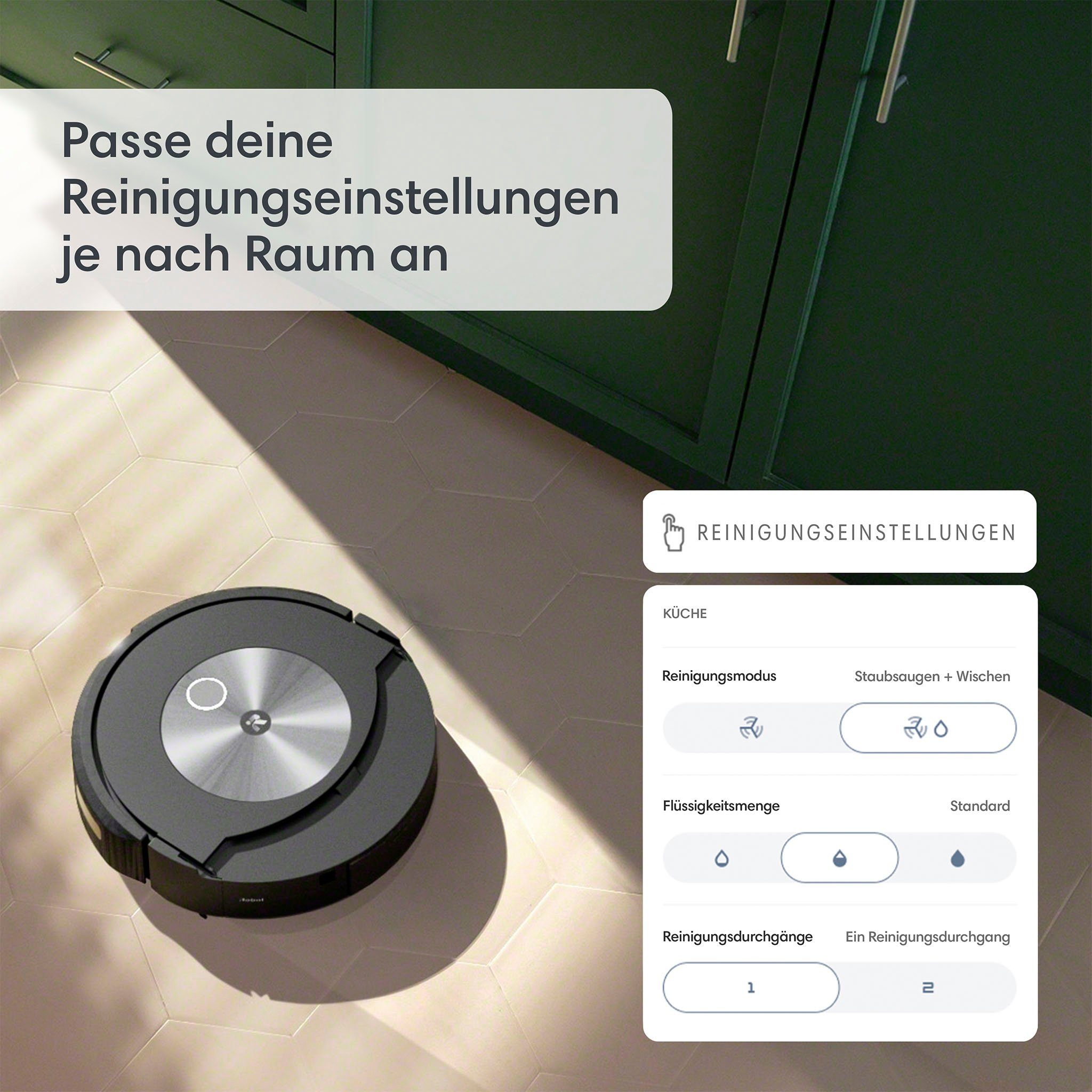 iRobot Saugroboter Roomba Combo j7+ (c755840) mit autom. Absaugstation, Saug- und Wischroboter