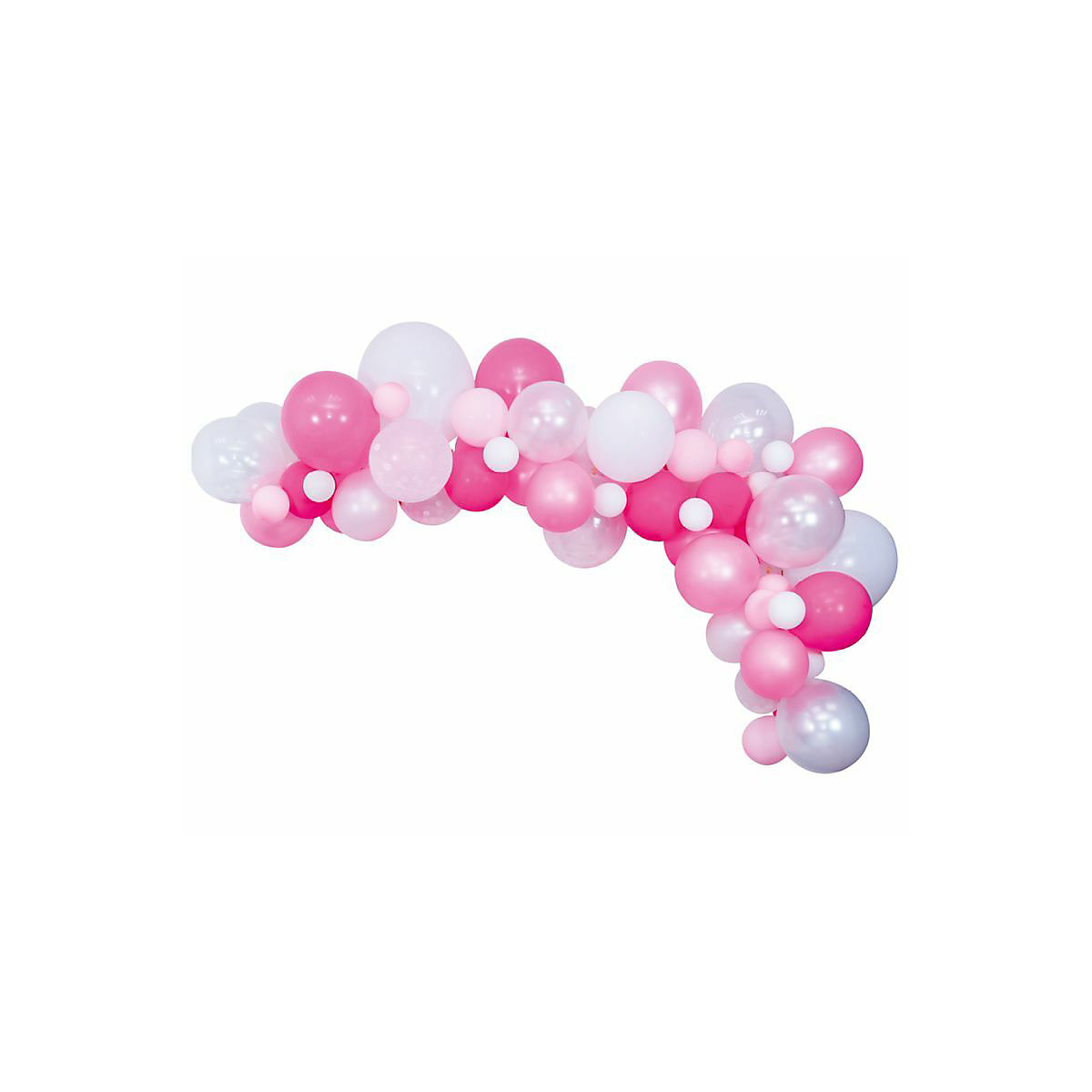XXL Storch Baby Shower Deko Set Rosa 151 Teile für 16 Personen mit Ballongirlande