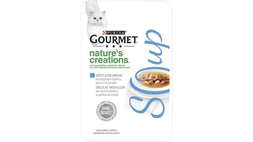 PURINA GOURMET Nature's Creations Soup Köstliche Brühe mit natürlichem Thunfisch 40 g