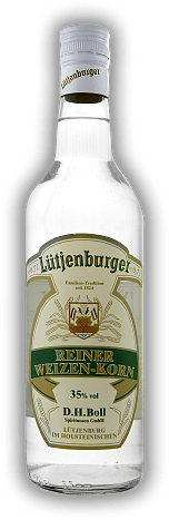 Lütjenburger Reiner Weizenkorn 35% Lütjenburger Reiner Weizenkorn 35% D.H. Boll Spirituosen - Traditionshaus seit 1824. 0,7	 Liter - Vol 35%