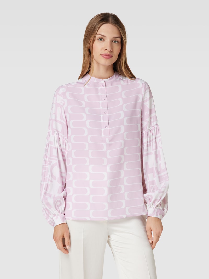 Bluse mit Knopfleiste in altrosa