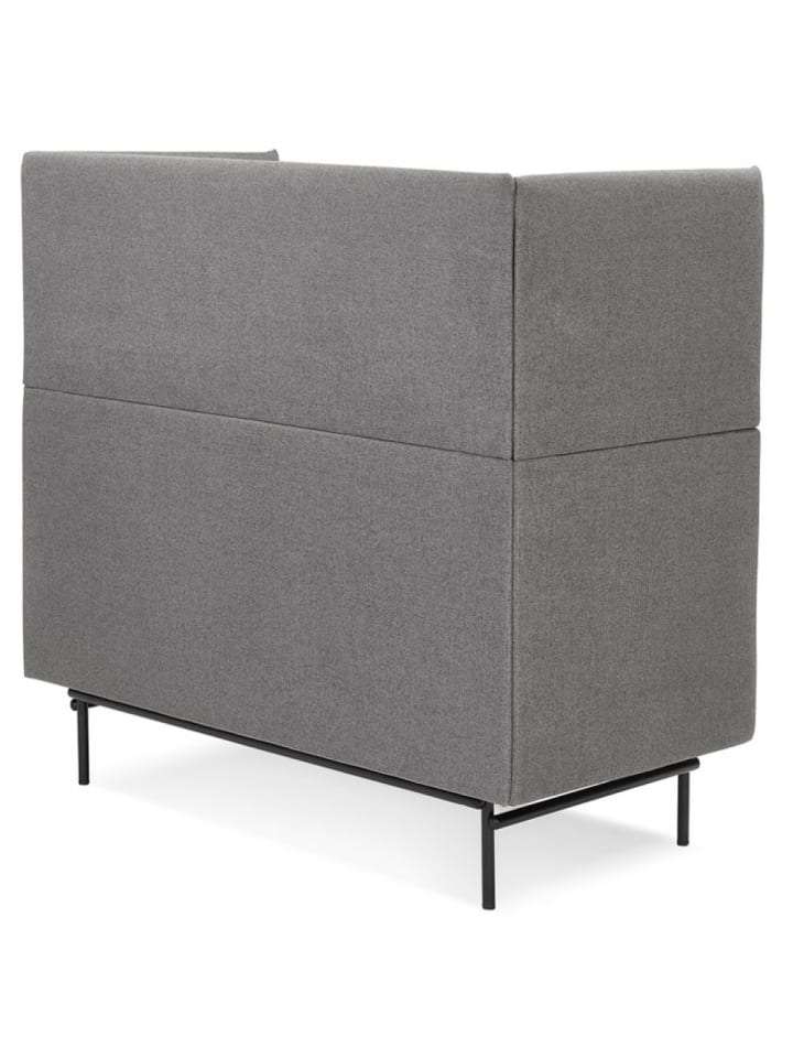 KADIMA DESIGN 2 Sitzer Sofa mit Akustikfunktion aus Textil | Modern in Anthrazit günstig kaufen onesize
