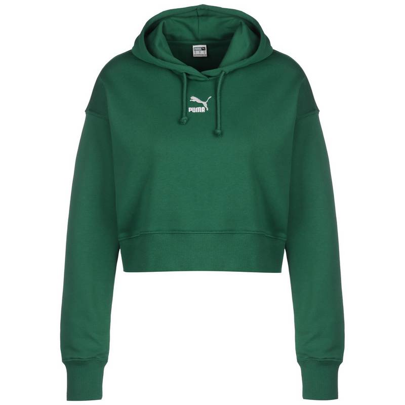 PUMA Classics Crop Hoodie Damen