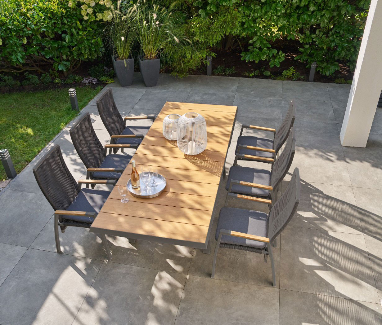 OUTDOORAusziehtisch Teakplatte Garten
