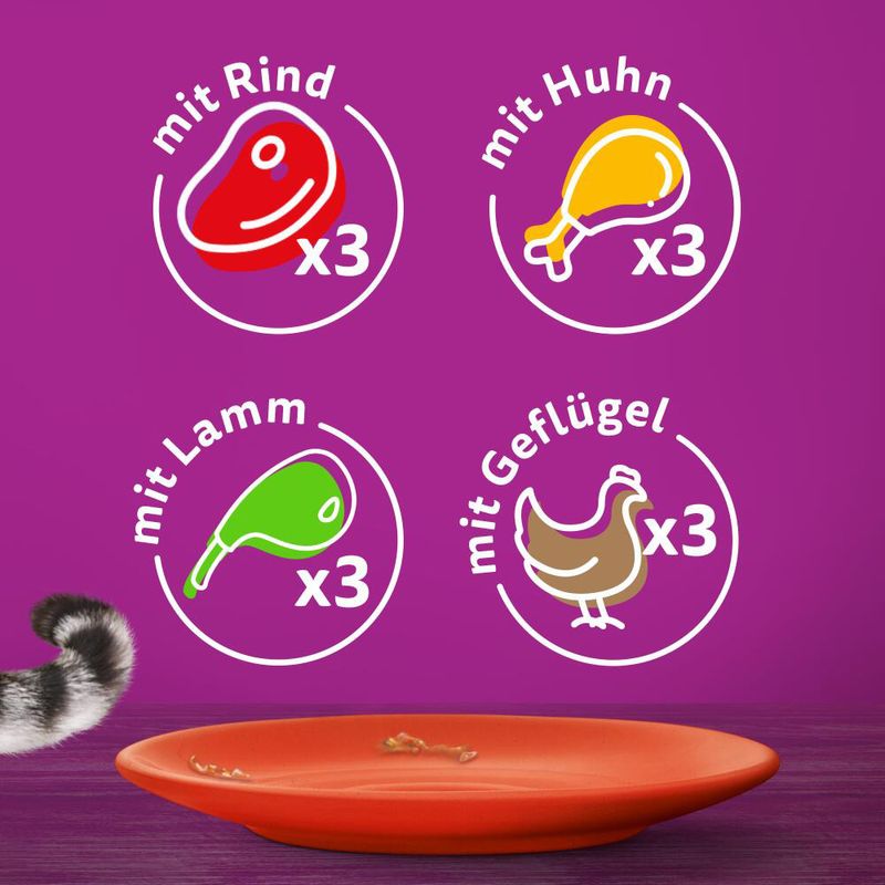 Jumbopack Whiskas 1+ Adult Frischebeutel 96 x 85 g