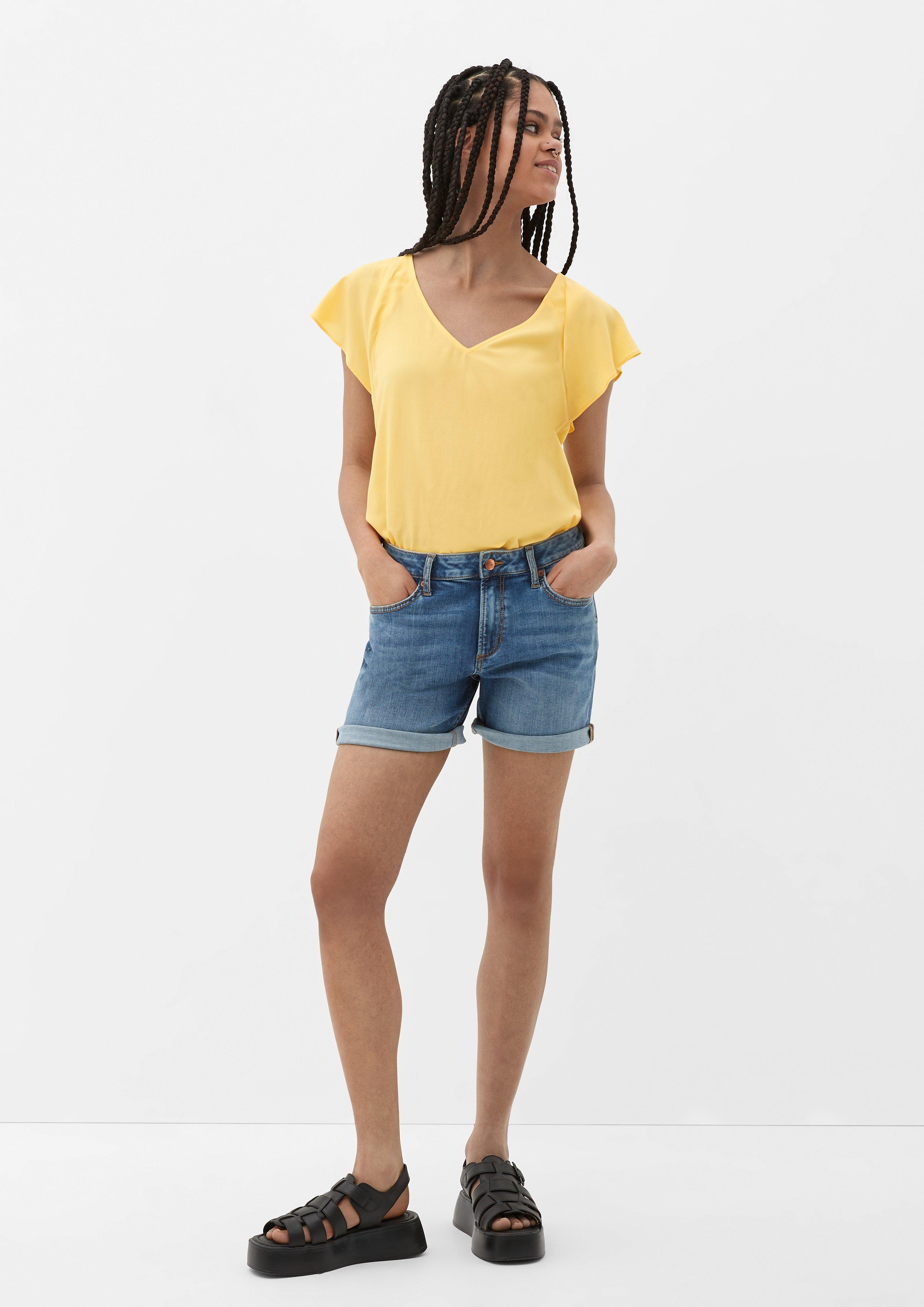 Viskosebluse mit V-Ausschnitt  2130779-1317