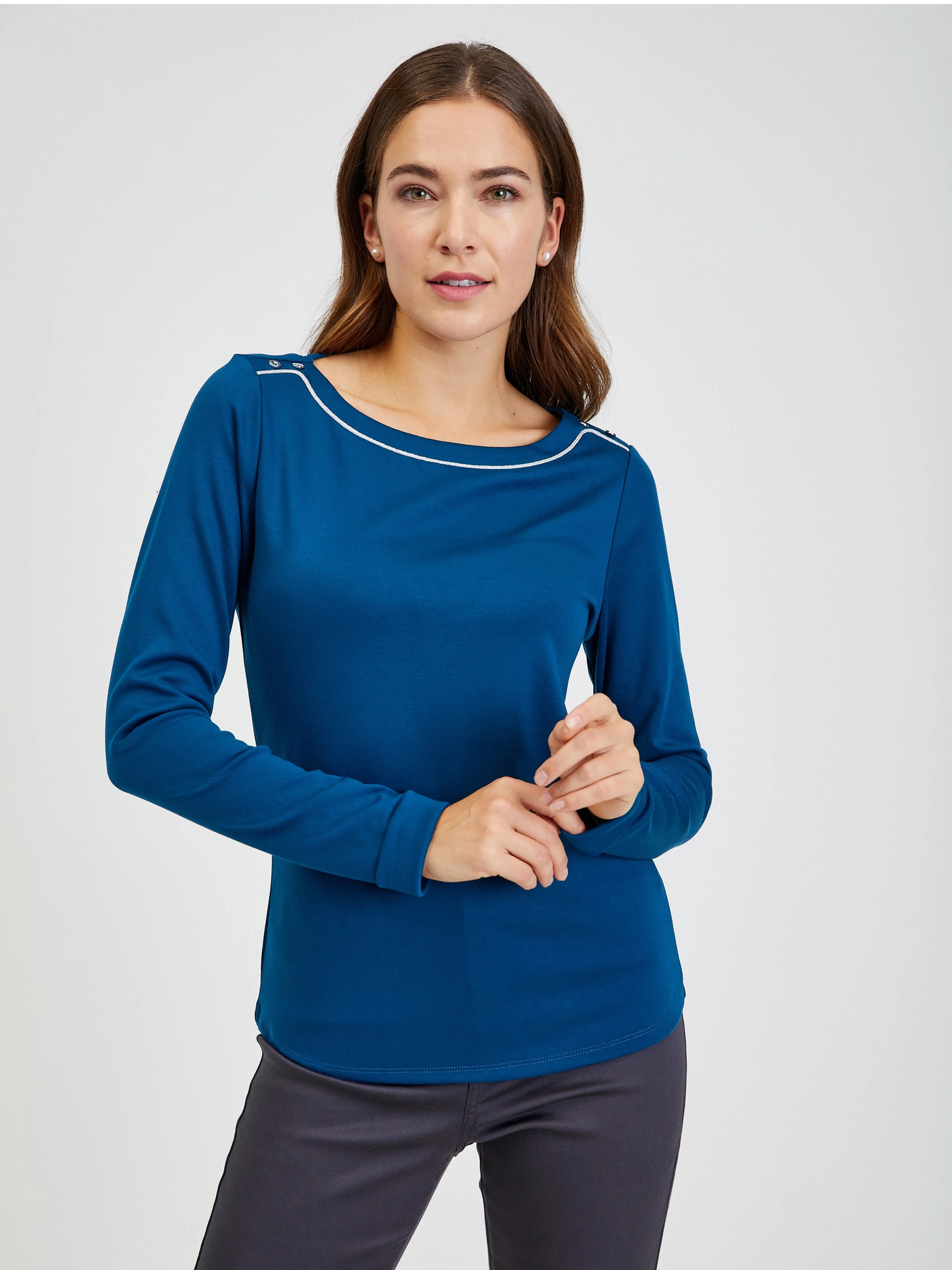 Dunkelblaues Damen T-Shirt ORSAY