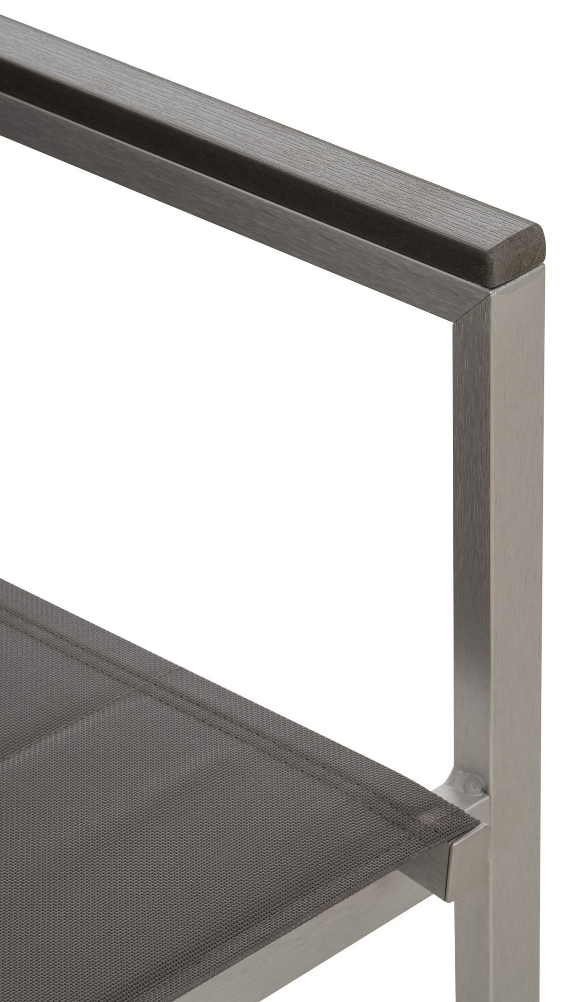 CLP Stapelstuhl Stapelstuhl Patel, Aus Aluminium Mit Mikrofaserbezug