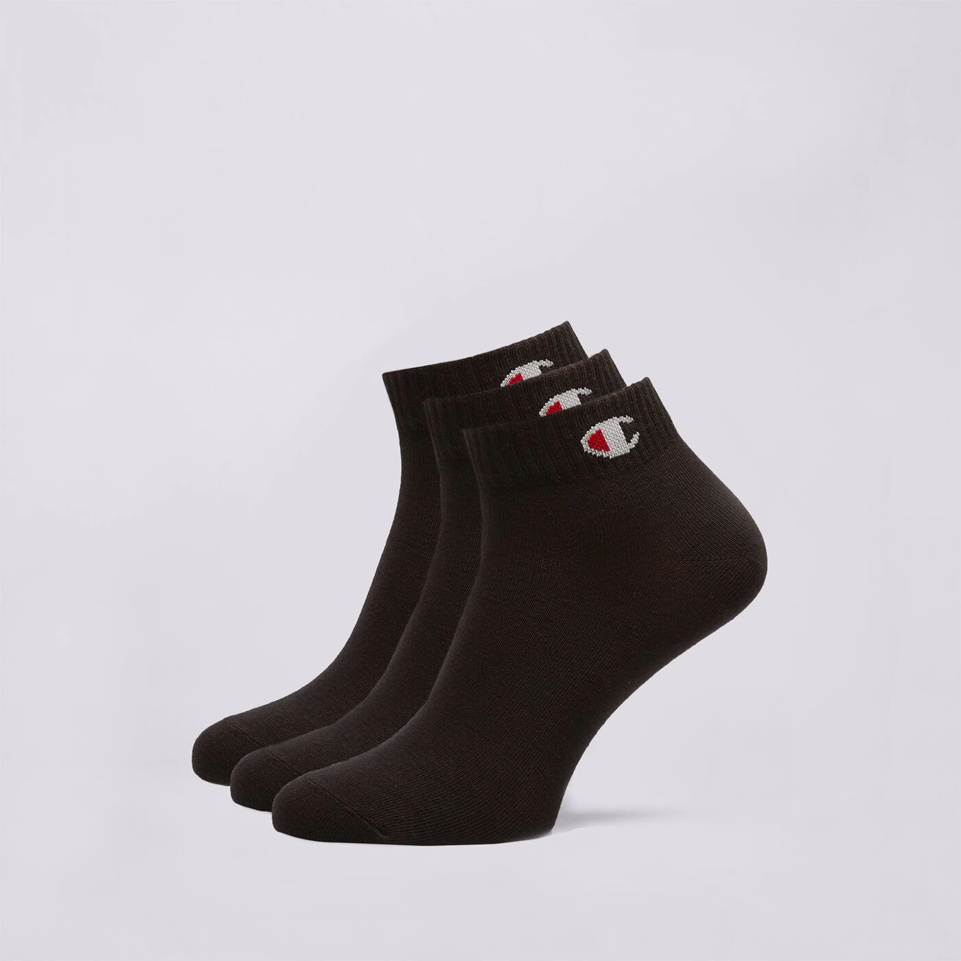 CHAMPION SOCKEN 3PK QUARTER Schwarz