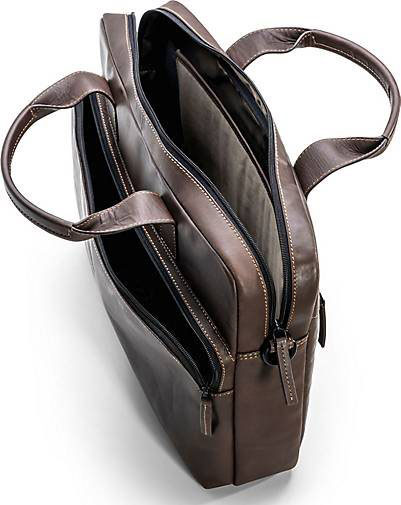FARMHOOD Nashville Aktentasche Leder 39 cm Laptopfach