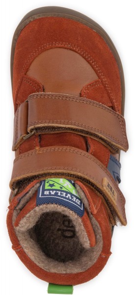 Develab ~ MidCut Klettschuh warm + TEX ~ Cognac