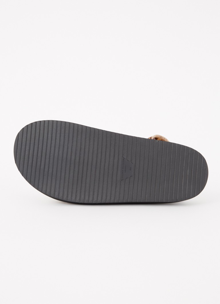 Sandale Kurt Geiger Orson din piele întoarsă cu imprimeu leopard