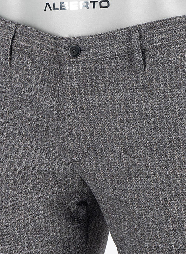 Alberto, Chino Rob, Slim Fit, Ceramica®, grau meliert