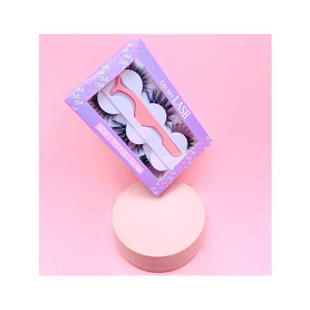Oh My Lash! Set di ciglia finte in visone - 4 pezzi