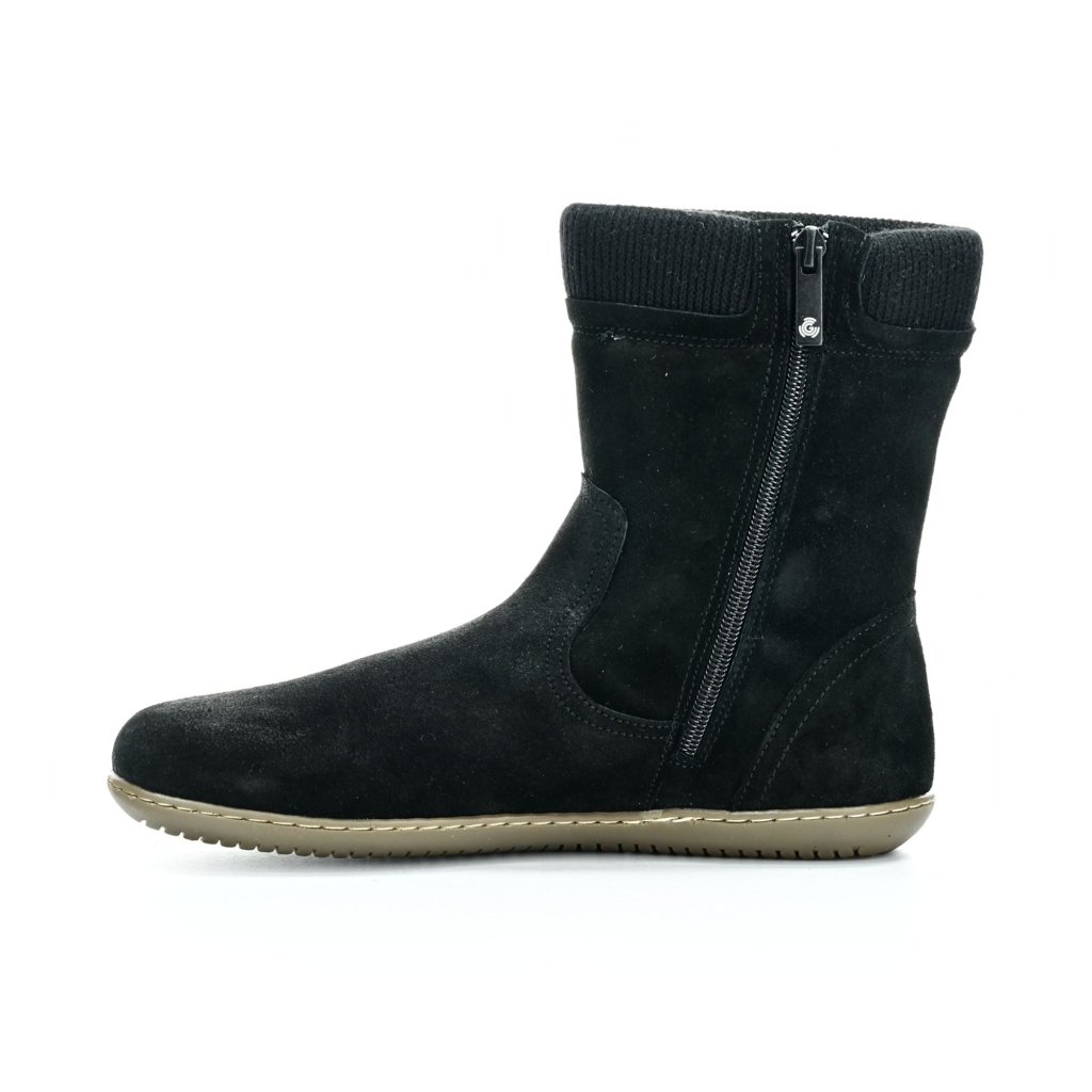 Groundies Iceland schwarze Winterbarfußschuhe