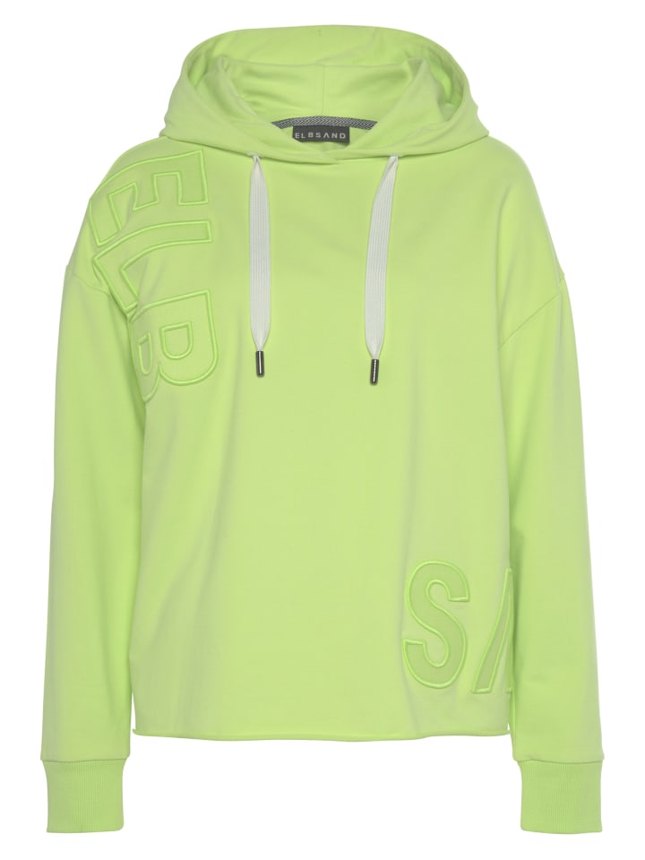 ELBSAND Kapuzensweatshirt in limone günstig kaufen