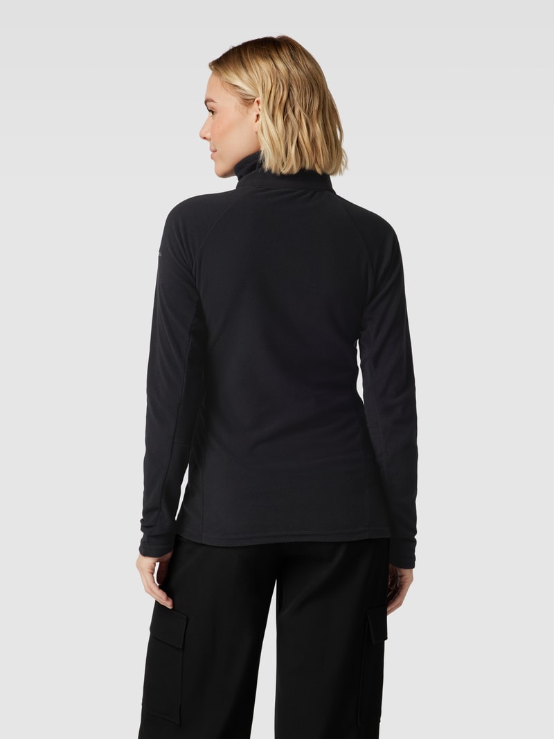 Sweatshirt aus Fleece mit Stehkragen Modell 'GLACIAL™ IV 1/2 ZIP' in schwarz