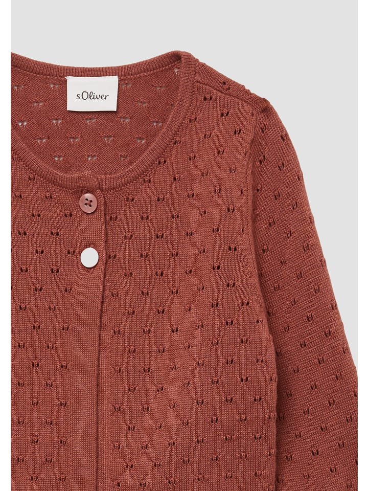 s.Oliver Strickjacke langarm in Rot günstig kaufen