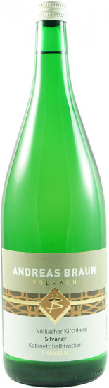 2022 Volkacher Kirchberg Silvaner Kabinett halbtrocken 1,0 L - Weingut Andreas Braun