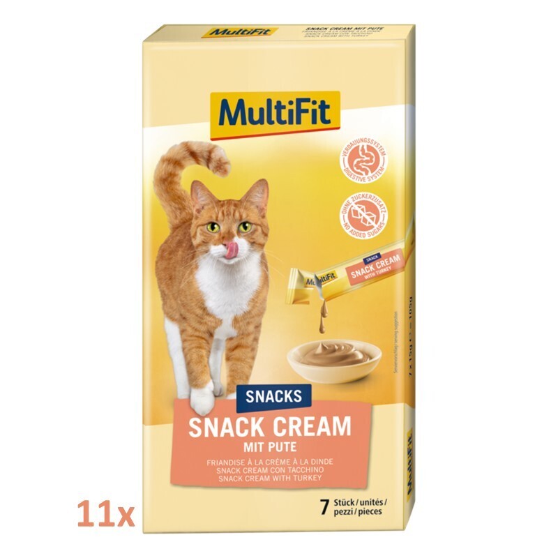 MultiFit Snacks MultiFit Snack Cream 11x7 Stück Pute