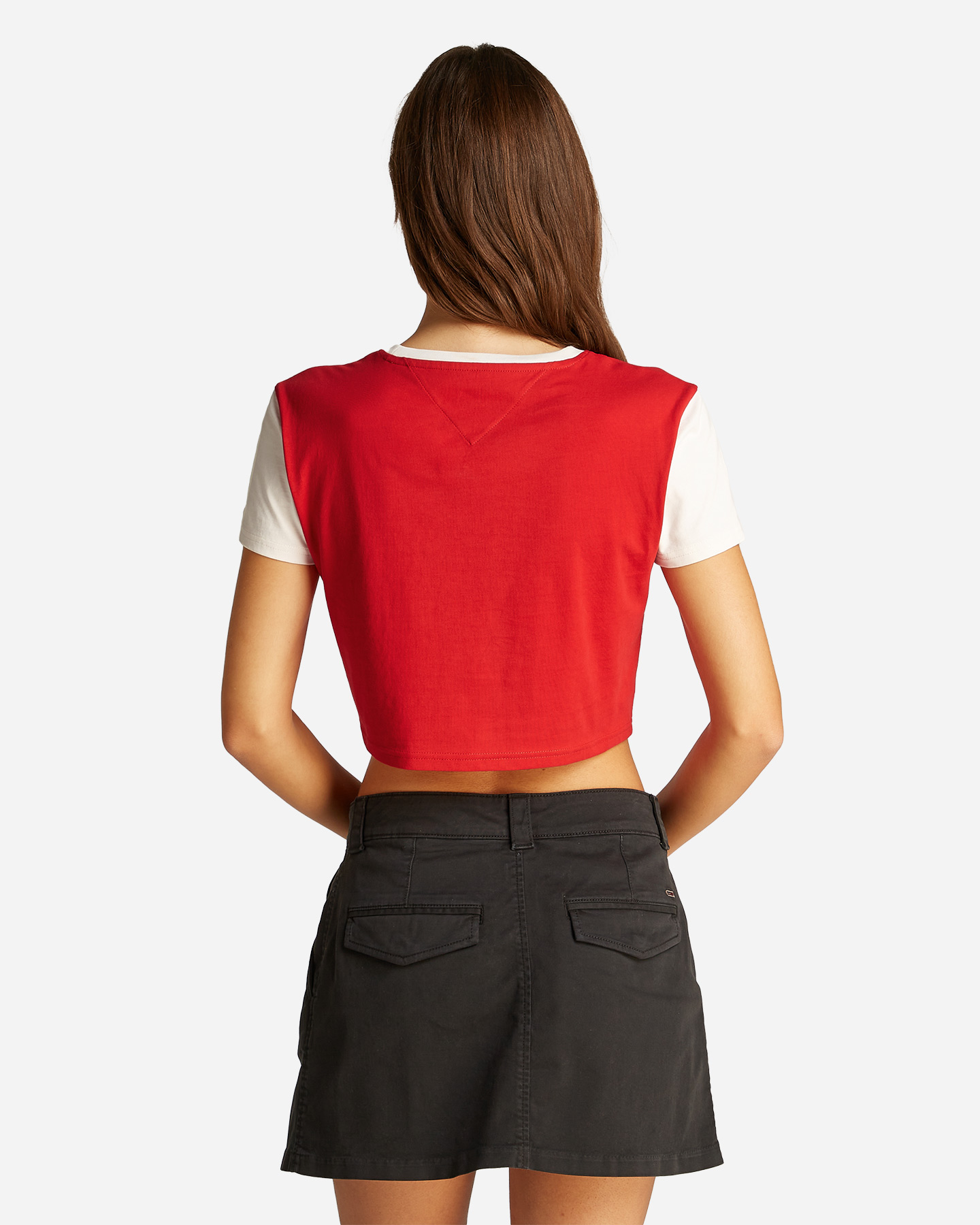 Koszulka Tommy Hilfiger Crop Raglan Varsity W DW0DW19441-XME
