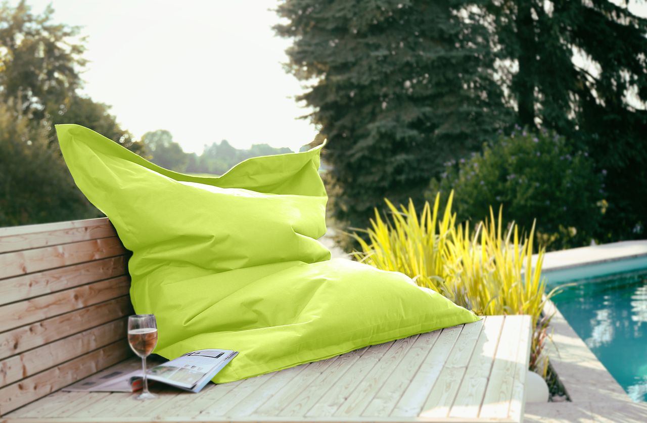 Kinzler Outdoorfähiger Riesensitzsack ca. 140 x 180 cm, Farbe grün