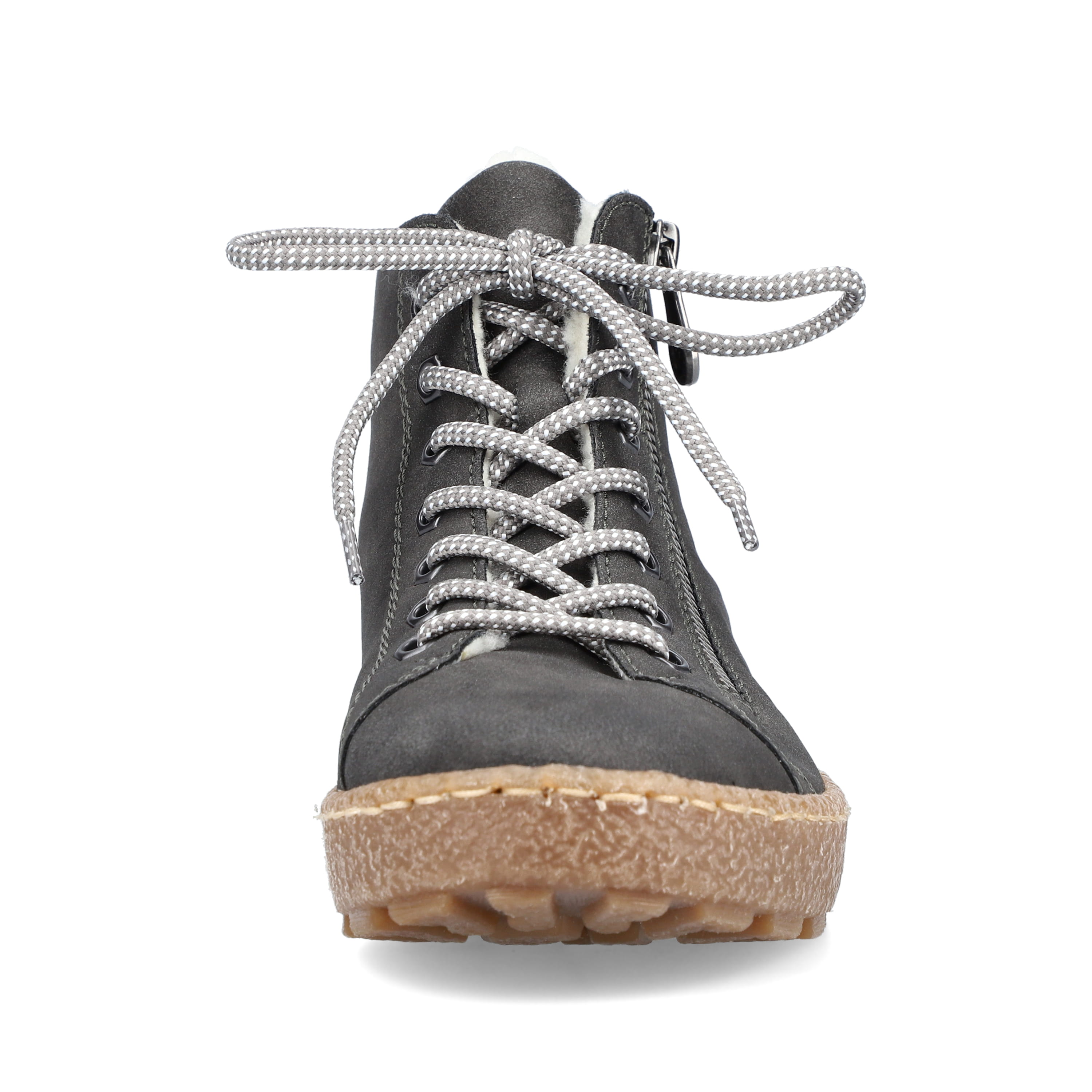 Rieker Damen Schnürschuhe asphaltgrau