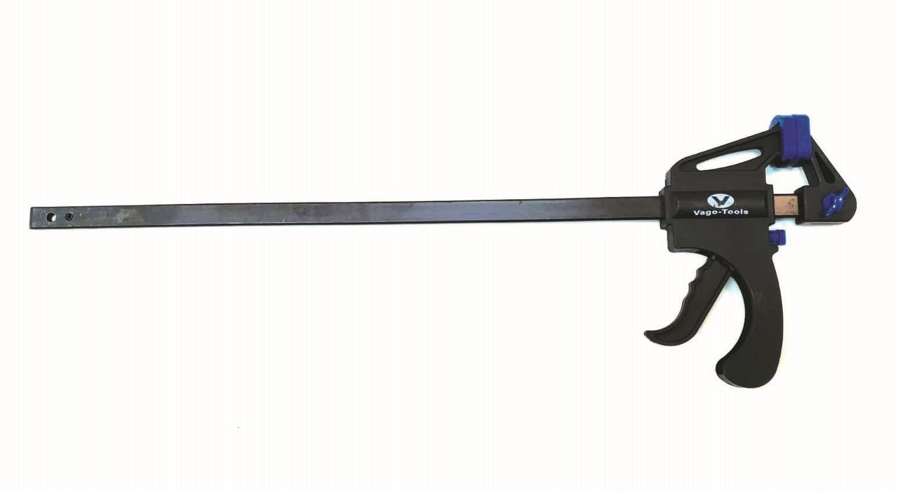 Vago-Tools 2x Schnellspannzwinge 450 mm Einhandzwinge Klemmzwinge Schraubzwinge