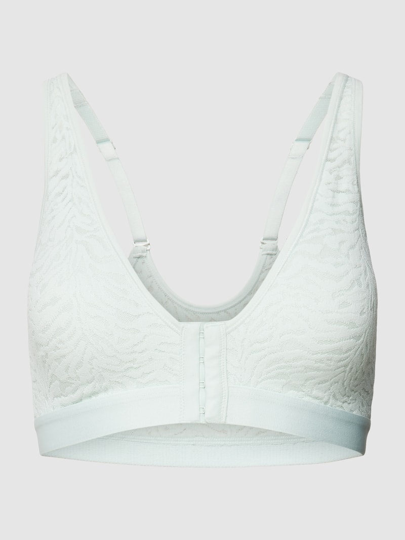 Bralette mit Spitzenbesatz Modell 'LINED' in mint
