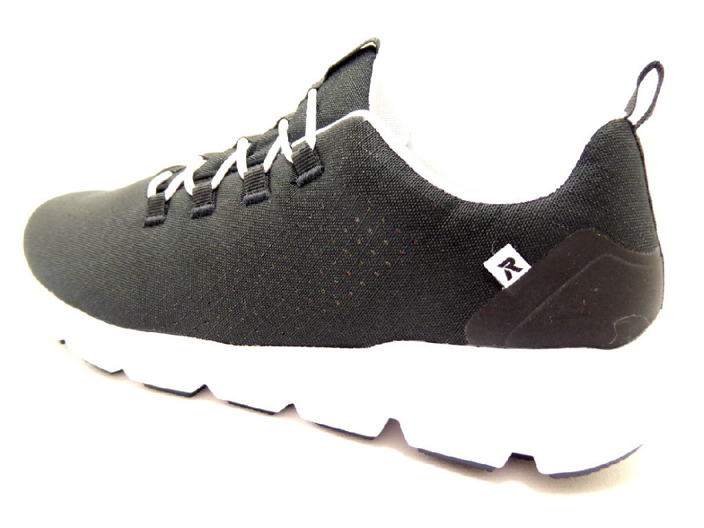 RIEKER Freizeit Schnürer schwarz FSK Damen Halbschuhe
