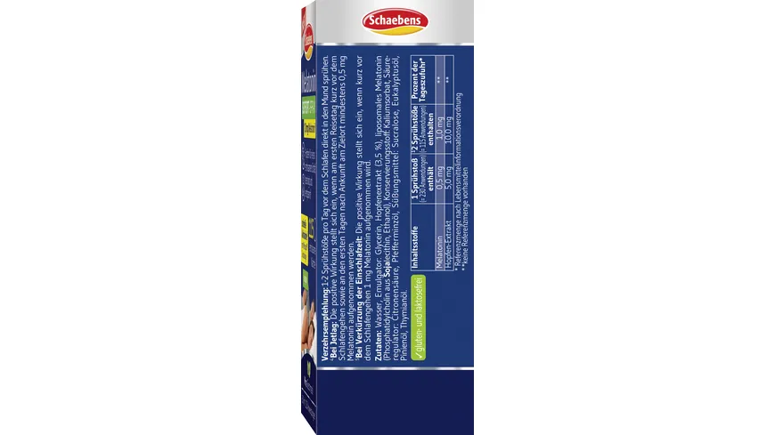 Schaebens Melatonin SOFORT-SPRAY 30 ml