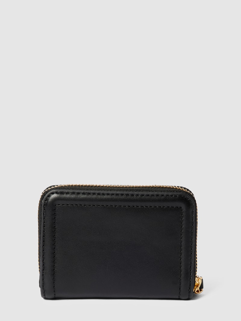 Portemonnaie mit Zierbesatz in schwarz