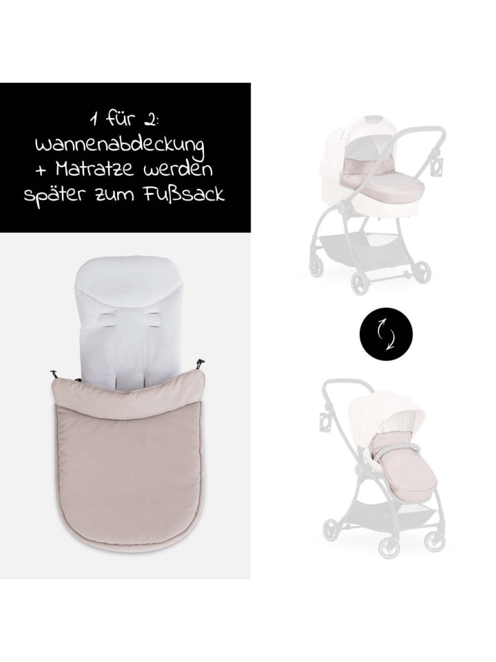Hauck Babywanne für Buggy Colibri - Melange Beige in beige,schwarz günstig kaufen onesize