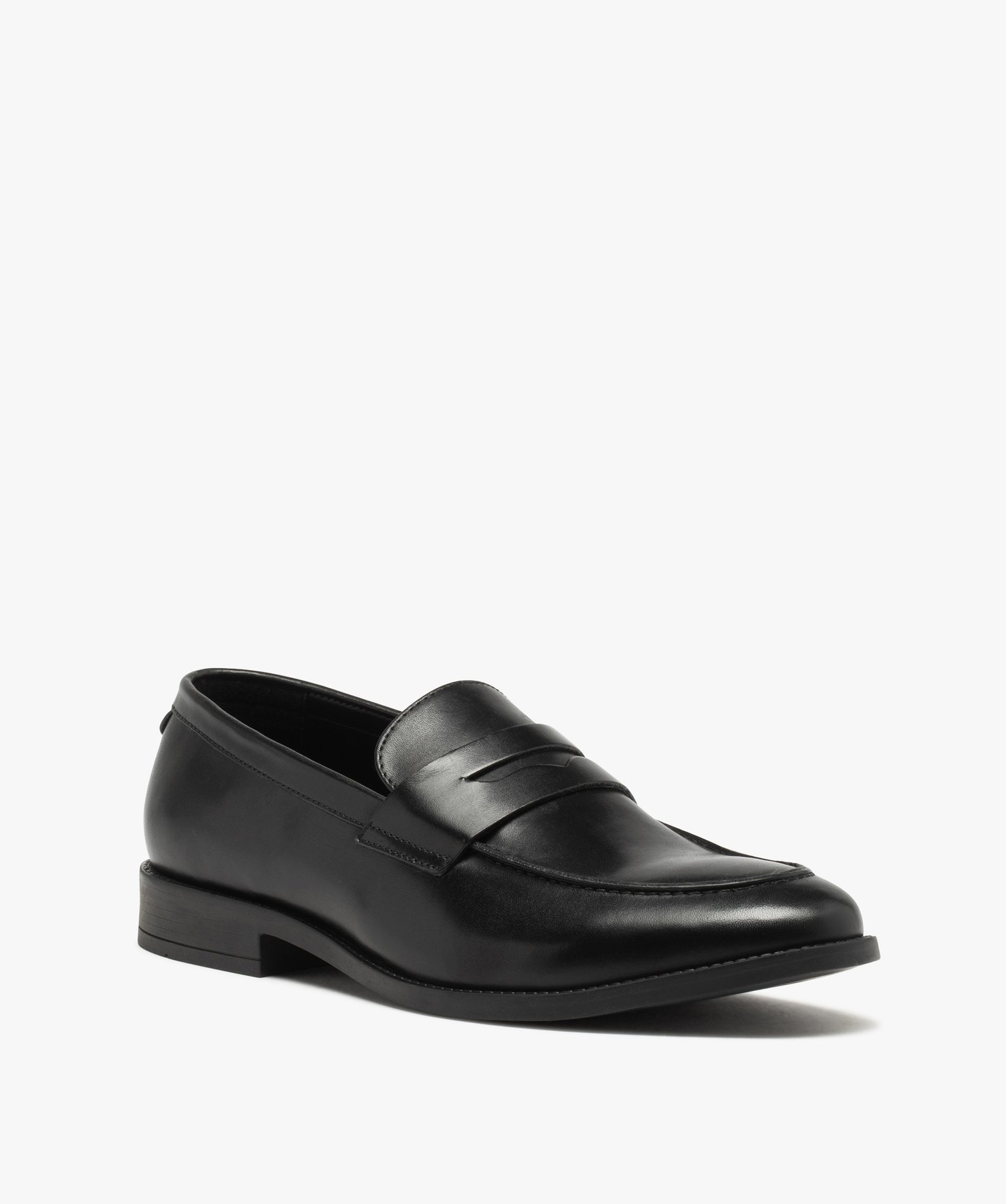 Mocassins dessus cuir homme - Tanéo noir | GEMO